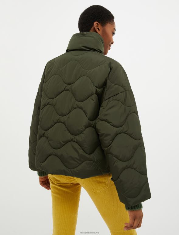 apģērbu 8VJP924 dubļu brūns jaka ar aukliņu polsterēta sievietes MAX&Co.