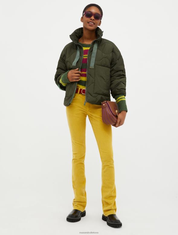 apģērbu 8VJP924 dubļu brūns jaka ar aukliņu polsterēta sievietes MAX&Co.