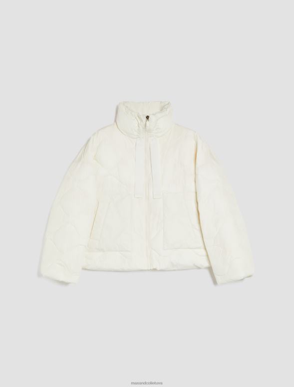 apģērbu 8VJP925 ziloņkauls jaka ar aukliņu polsterēta sievietes MAX&Co.