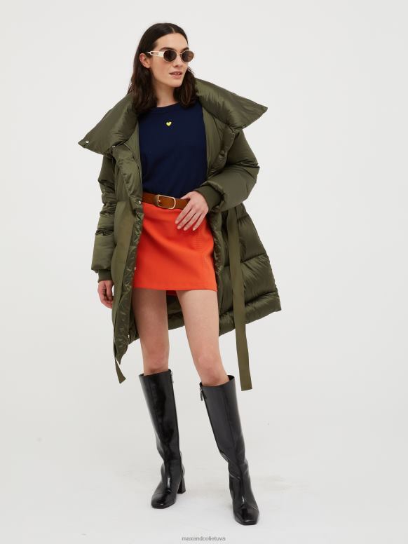 apģērbu 8VJP930 haki zaļš polsterēta spalvu dūnu jaka sievietes MAX&Co.
