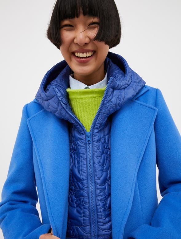 apģērbu 8VJP932 jūras zils polsterēts ar logotipu izšūts snoods sievietes MAX&Co.