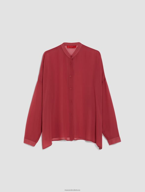 apģērbu 8VJP443 bordo Džordžeta krekls sievietes MAX&Co.