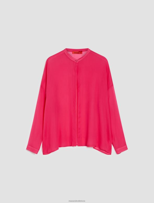 apģērbu 8VJP446 rozā Džordžeta krekls sievietes MAX&Co.