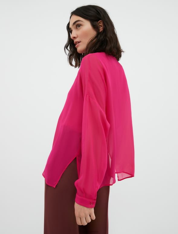 apģērbu 8VJP446 rozā Džordžeta krekls sievietes MAX&Co.