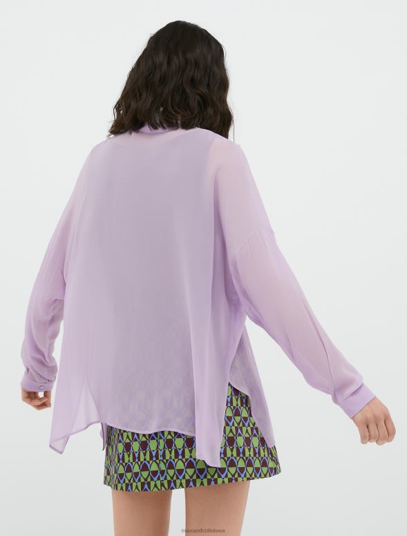 apģērbu 8VJP448 ceriņi Džordžeta krekls sievietes MAX&Co.