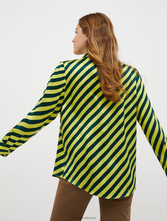 apģērbu 8VJP495 giallo fluo zīda-satīna krekls sievietes MAX&Co.