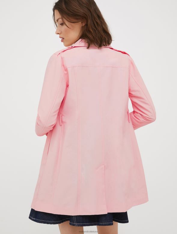 apģērbu 8VJP821 rozā divrindu trencis sievietes MAX&Co.