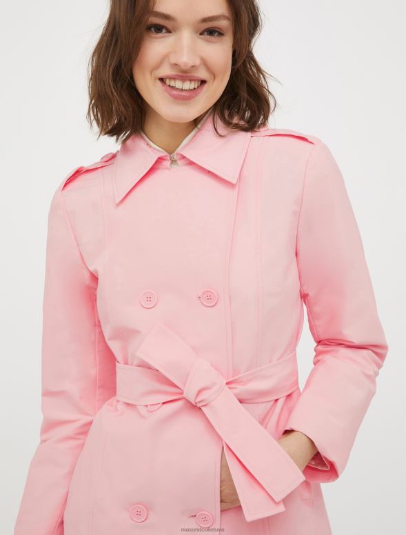 apģērbu 8VJP821 rozā divrindu trencis sievietes MAX&Co.