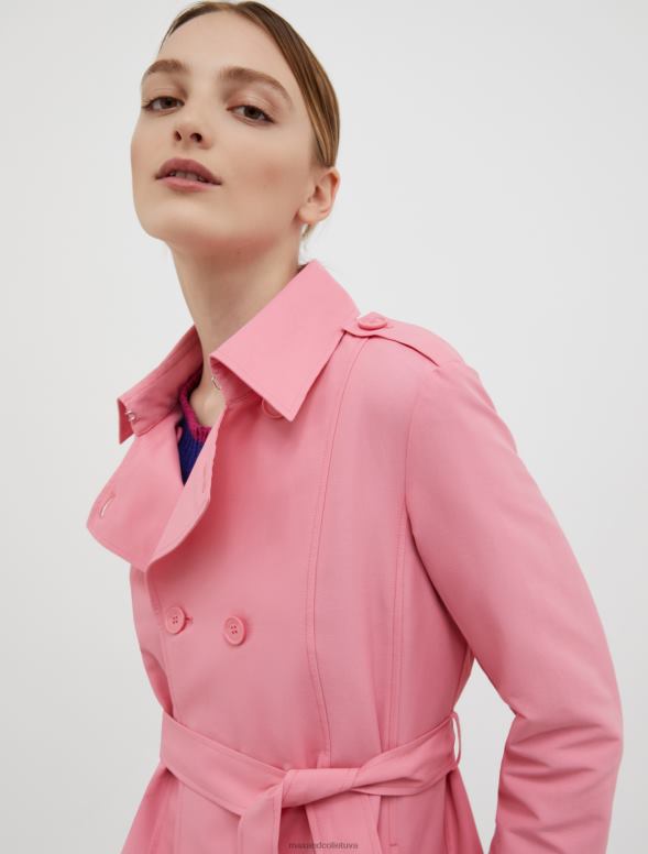 apģērbu 8VJP823 rozā divrindu trencis sievietes MAX&Co.