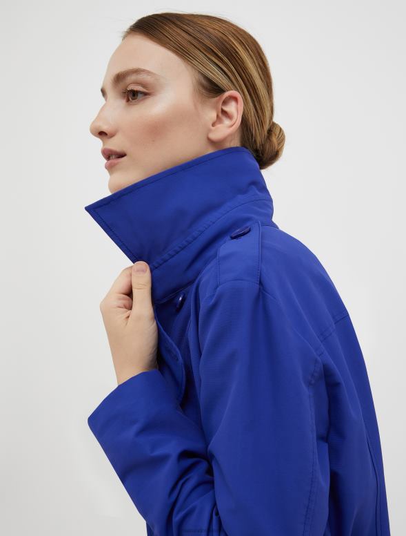 apģērbu 8VJP824 pusnakts zils divrindu trencis sievietes MAX&Co.