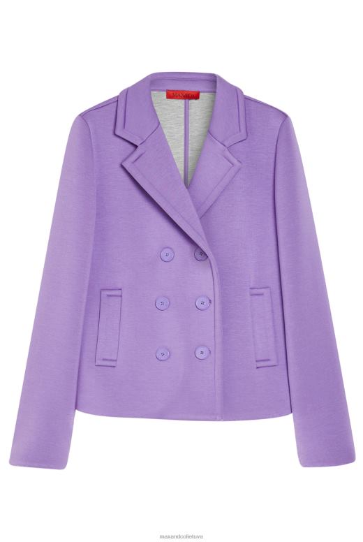 apģērbu 8VJP826 ceriņi divrindu džersija pāvs sievietes MAX&Co.