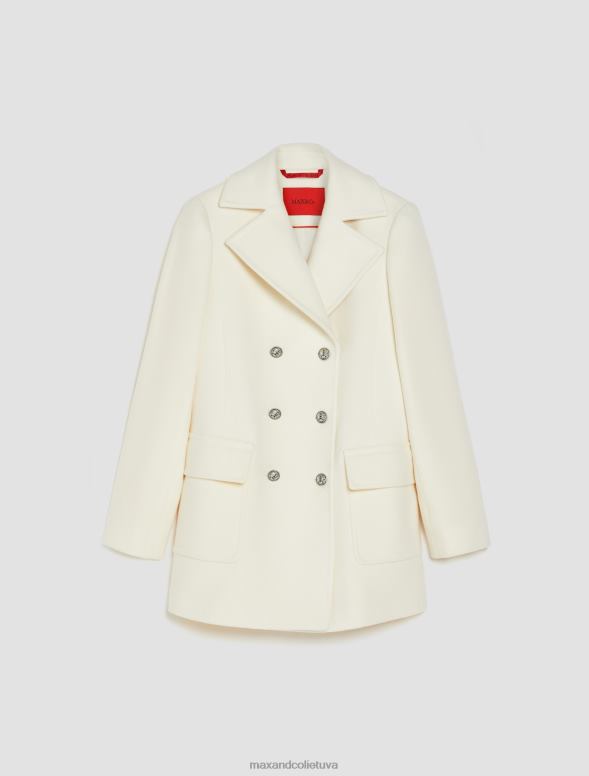 apģērbu 8VJP830 ziloņkauls vilnas auduma pāvs sievietes MAX&Co.