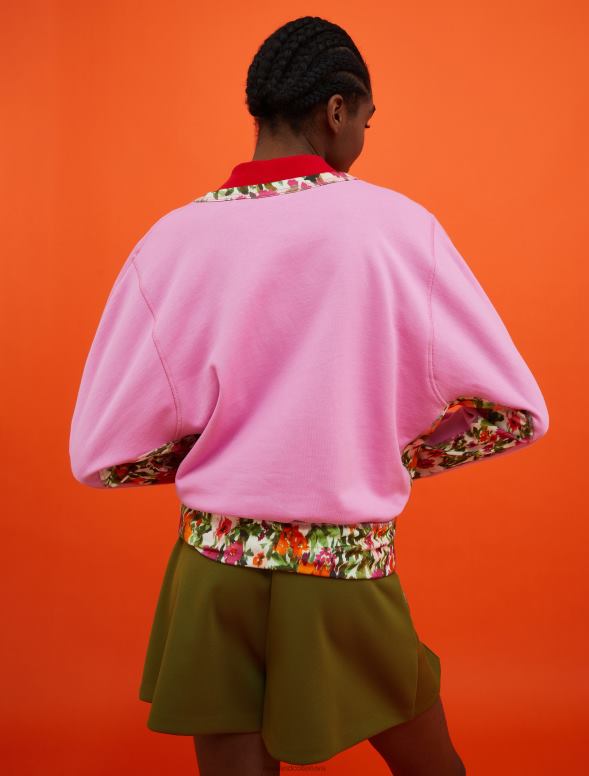 apģērbu 8VJP617 ceriņi superga apdrukas džemperis sievietes MAX&Co.