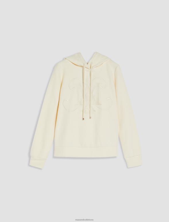 apģērbu 8VJP634 ziloņkauls monogramma hoody sievietes MAX&Co.