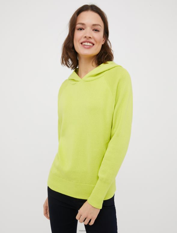 apģērbu 8VJP644 gaiši zils kokvilnas un kašmira kapuci sievietes MAX&Co.