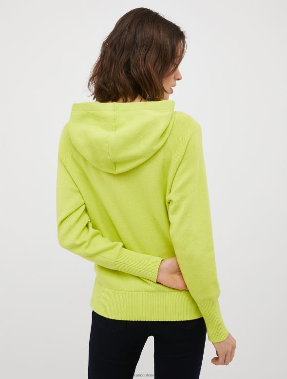 apģērbu 8VJP644 gaiši zils kokvilnas un kašmira kapuci sievietes MAX&Co.