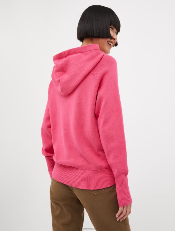 apģērbu 8VJP646 rozā kokvilnas un kašmira kapuci sievietes MAX&Co.