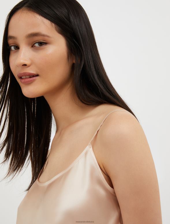 apģērbu 8VJP466 rozā zīda-satīna tops sievietes MAX&Co.