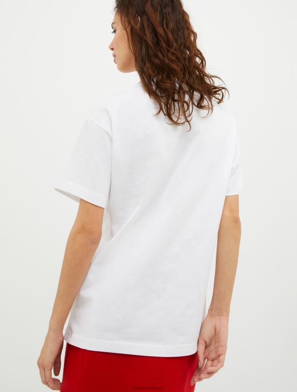 apģērbu 8VJP557 tumši pelēks T-krekls ar logo apdruku sievietes MAX&Co.