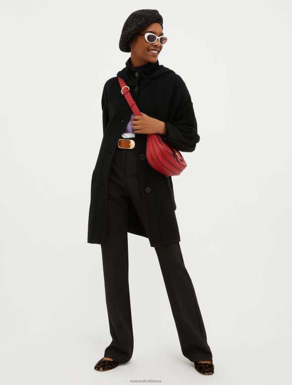 apģērbu 8VJP561 violets raksts T-krekls ar logo apdruku sievietes MAX&Co.