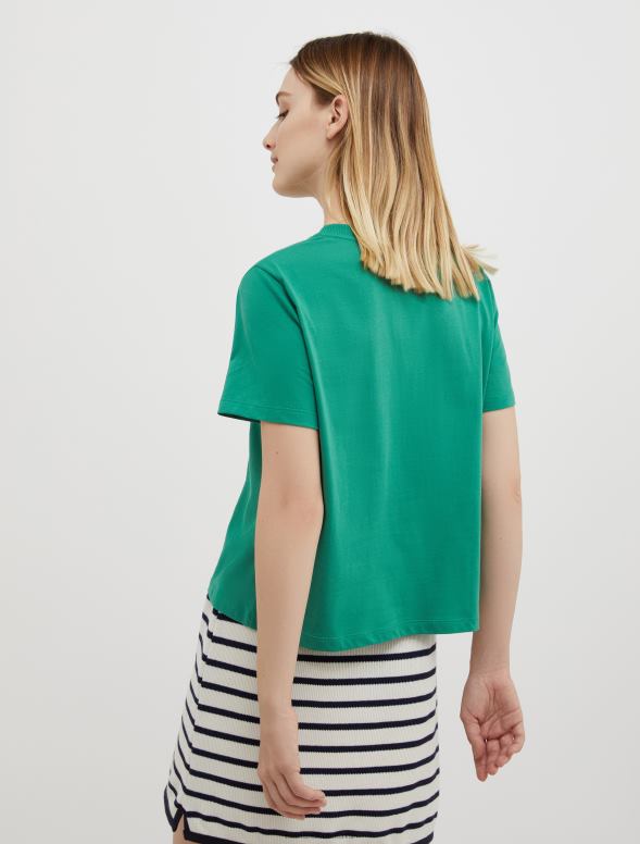 apģērbu 8VJP576 gaiši zils zīmēsim! boxy T-krekls sievietes MAX&Co.