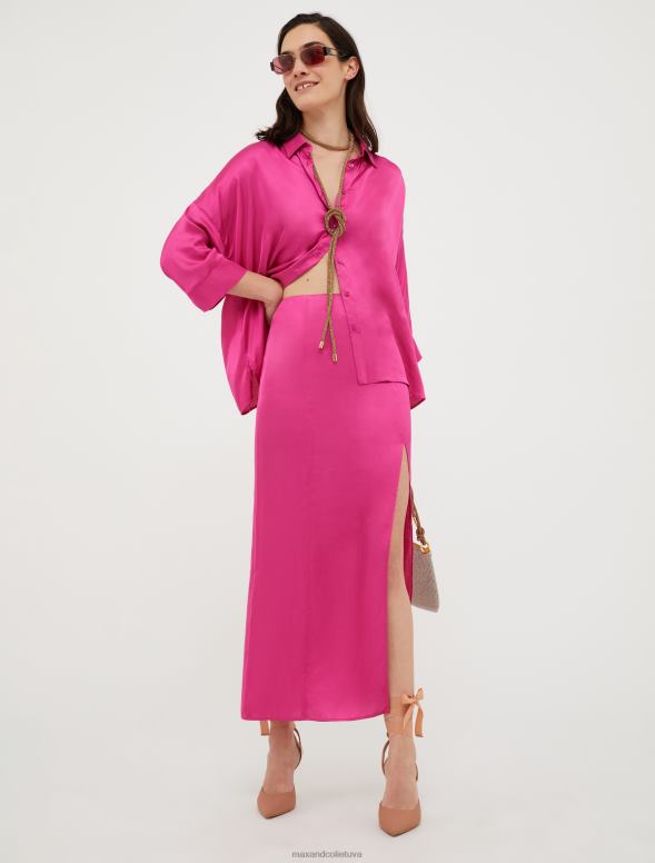 kurpes 8VJP945 kamielis satīna tiesas kurpes sievietes MAX&Co.