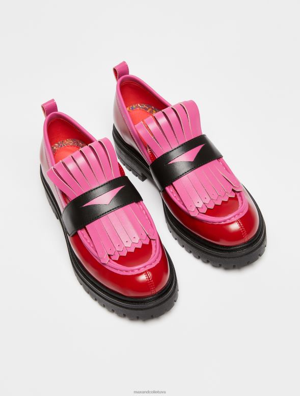 kurpes 8VJP973 bordo klaipi ar maksi bārkstīm sievietes MAX&Co.