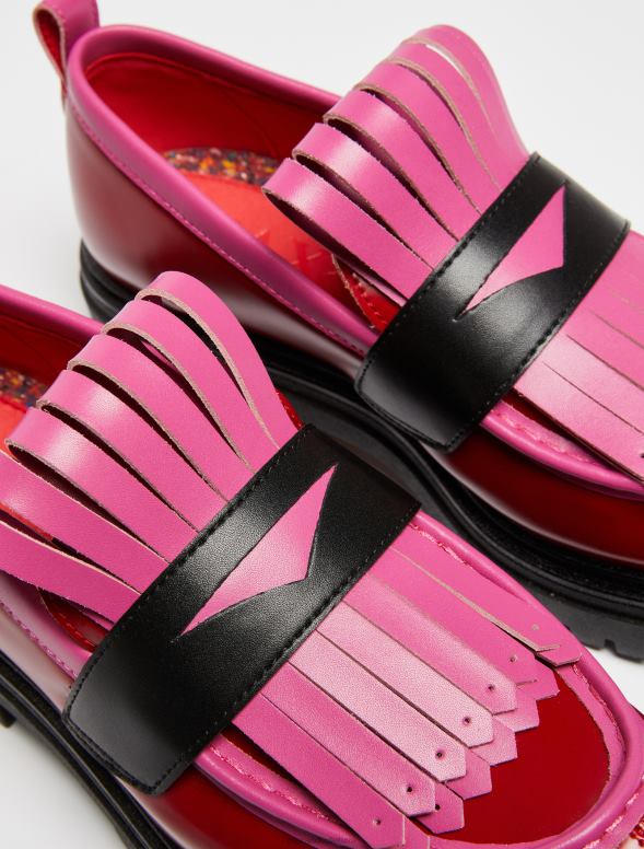 kurpes 8VJP973 bordo klaipi ar maksi bārkstīm sievietes MAX&Co.