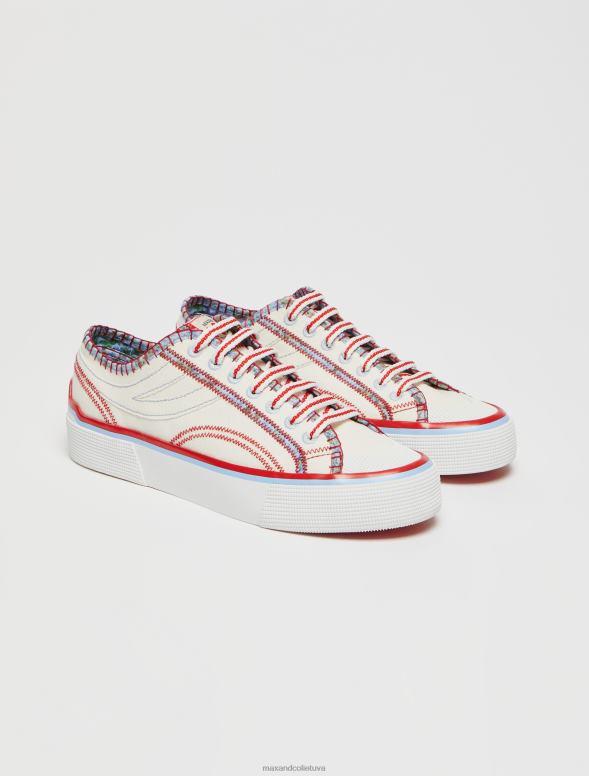 kurpes 8VJP935 balts superga canvas trenažieri sievietes MAX&Co.