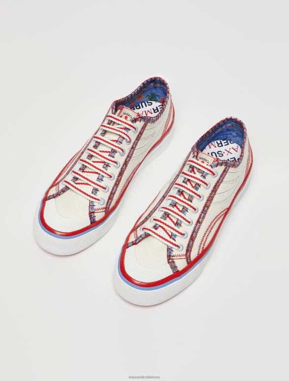 kurpes 8VJP935 balts superga canvas trenažieri sievietes MAX&Co.