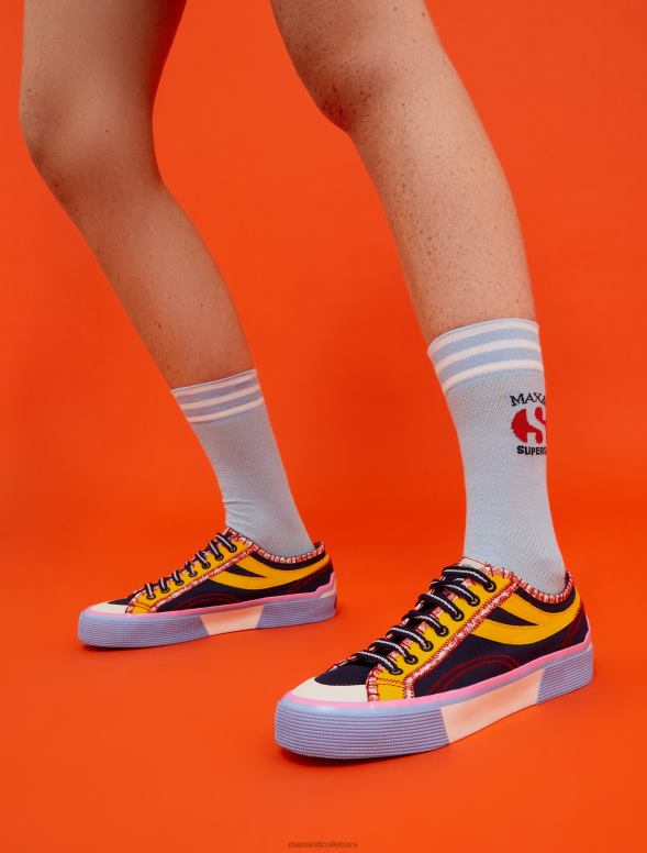 kurpes 8VJP936 rudzupuķu zils superga canvas trenažieri sievietes MAX&Co.