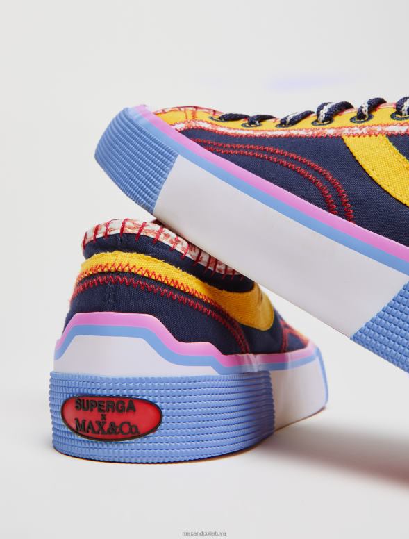 kurpes 8VJP936 rudzupuķu zils superga canvas trenažieri sievietes MAX&Co.