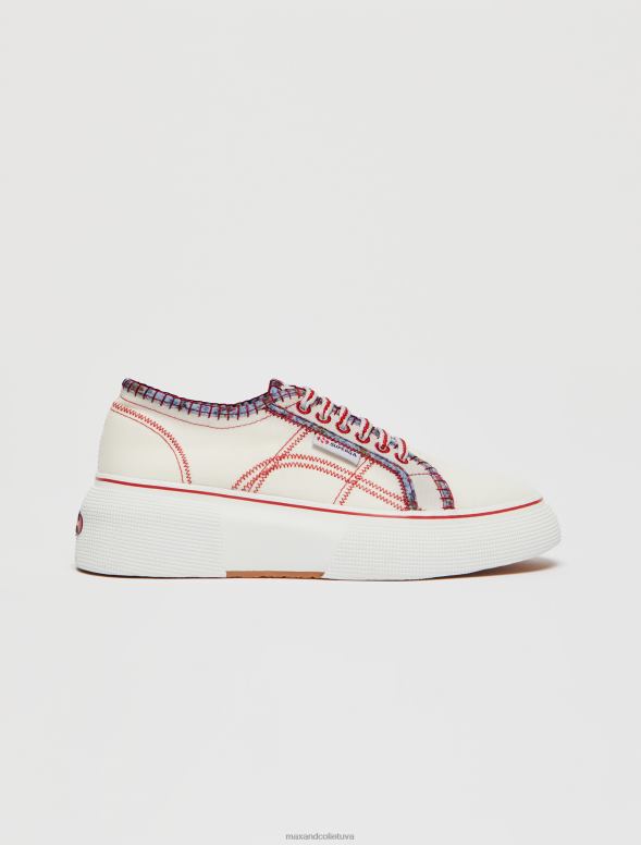 kurpes 8VJP937 balts superga rakstu trenažieri sievietes MAX&Co.