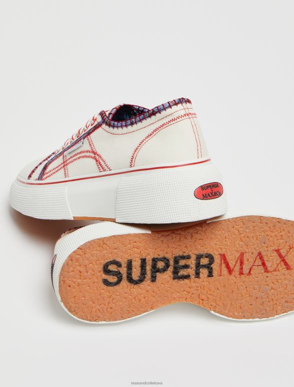 kurpes 8VJP937 balts superga rakstu trenažieri sievietes MAX&Co.