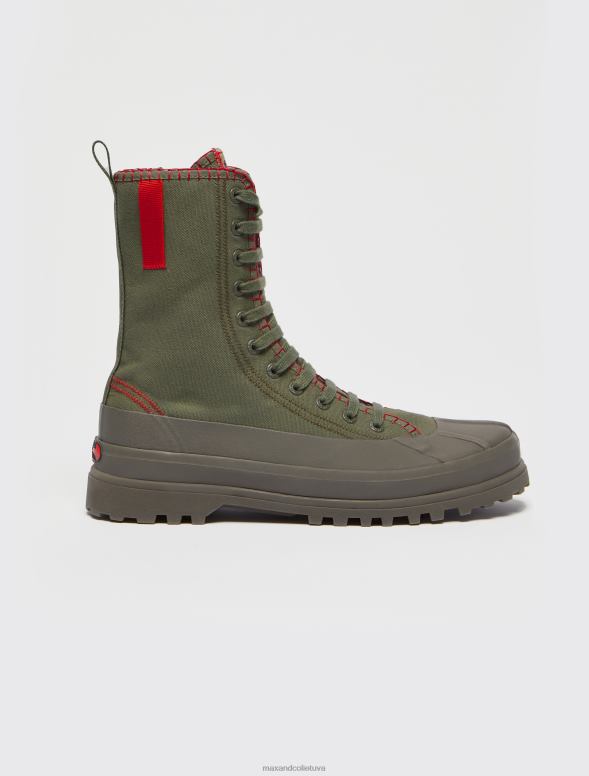 kurpes 8VJP956 haki zaļš superga augstas augšdaļas trenažieri sievietes MAX&Co.