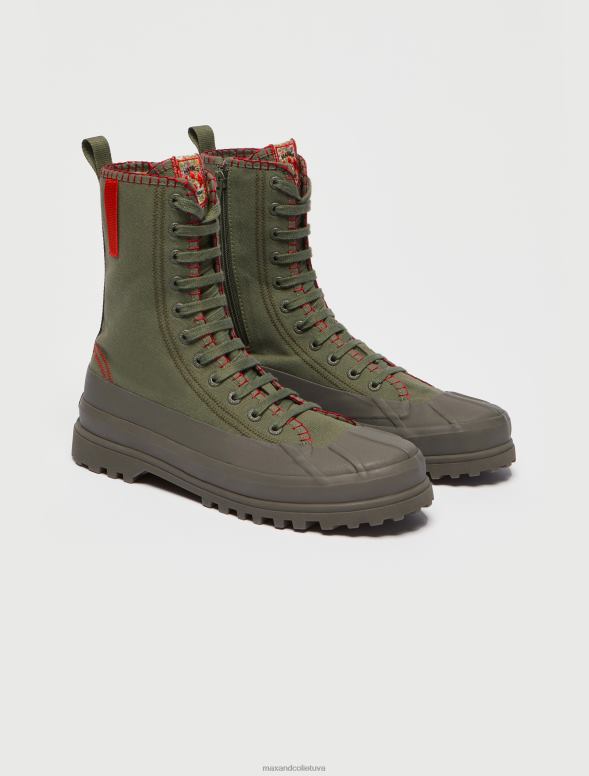 kurpes 8VJP956 haki zaļš superga augstas augšdaļas trenažieri sievietes MAX&Co.