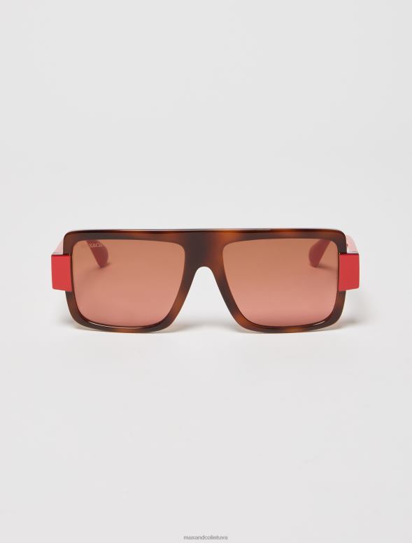 piederums 8VJP1035 tumši brūns krāsainas saulesbrilles sievietes MAX&Co.