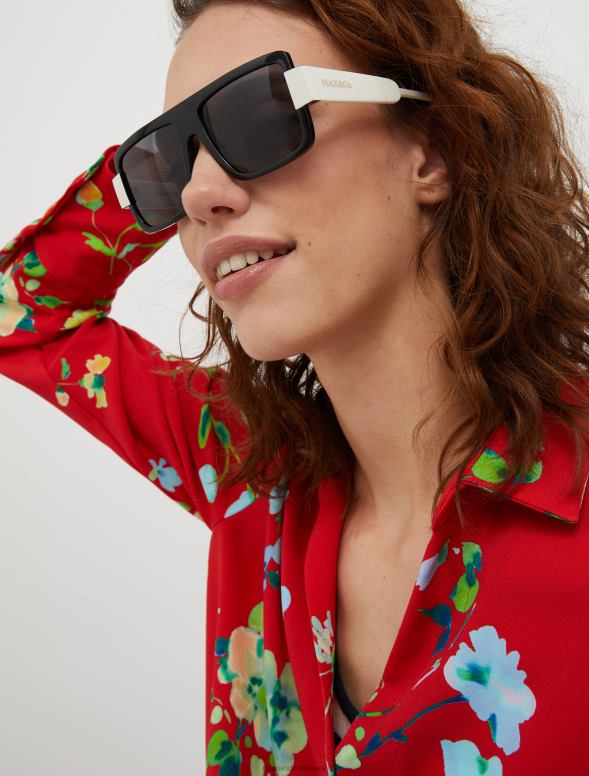 piederums 8VJP1036 melns krāsainas saulesbrilles sievietes MAX&Co.