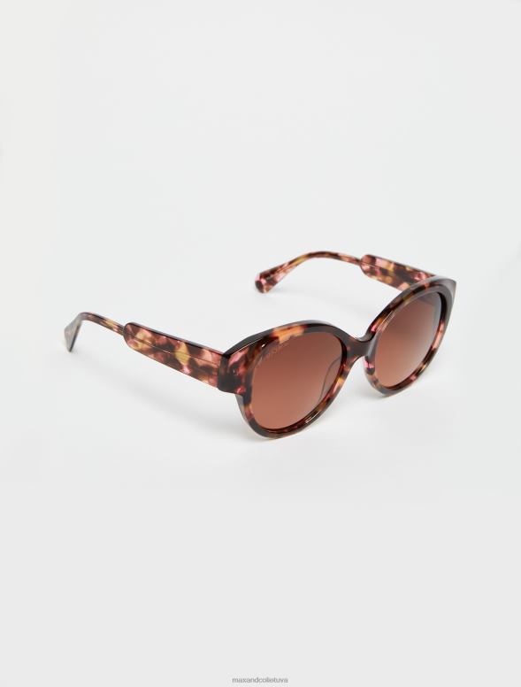 piederums 8VJP1047 brūns liela izmēra tauriņu brilles sievietes MAX&Co.