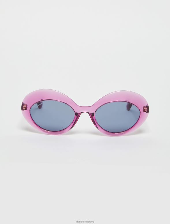 piederums 8VJP1055 rozā ovālas tauriņa saulesbrilles sievietes MAX&Co.