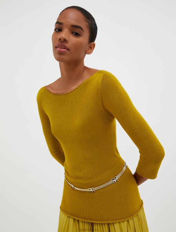 piederums 8VJP1076 zelts tauriņu ķēdes josta sievietes MAX&Co.