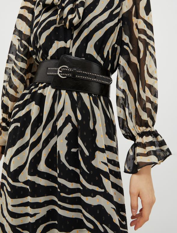 piederums 8VJP1100 melns radžota bustier josta sievietes MAX&Co.