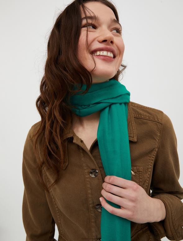 piederums 8VJP1111 debesu zils liela voile šalle sievietes MAX&Co.