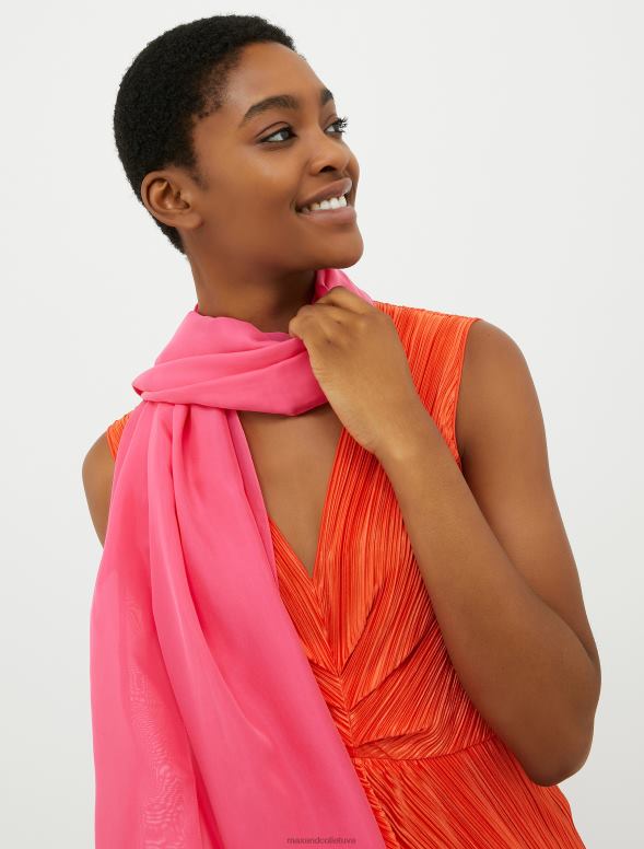 piederums 8VJP1117 rozā tīra zīda nozaga sievietes MAX&Co.