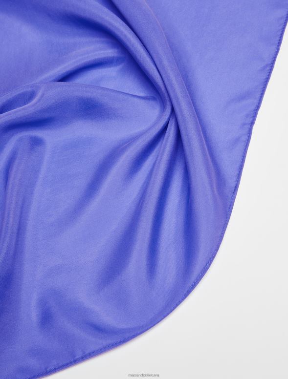 piederums 8VJP1118 rudzupuķu zils tīra zīda nozaga sievietes MAX&Co.