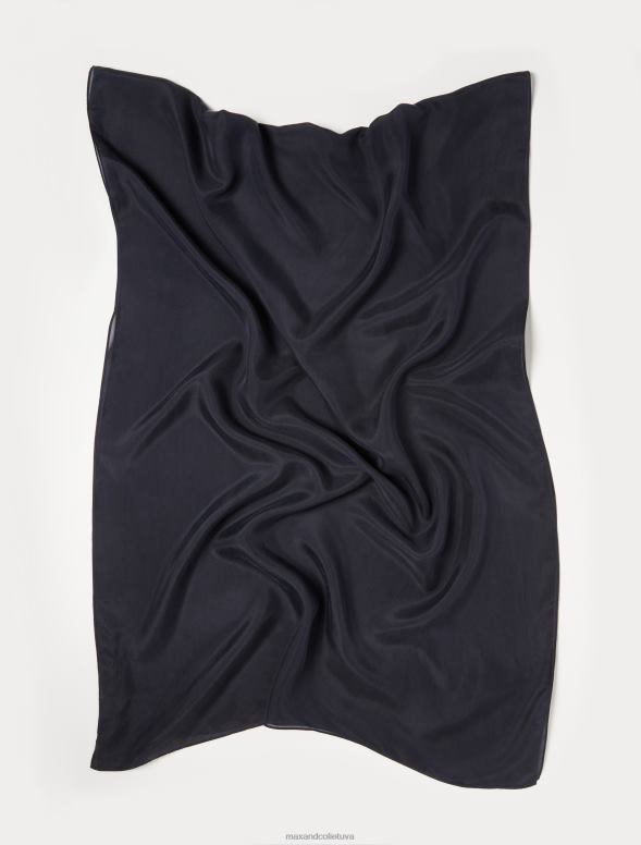 piederums 8VJP1119 jūras zils tīra zīda nozaga sievietes MAX&Co.