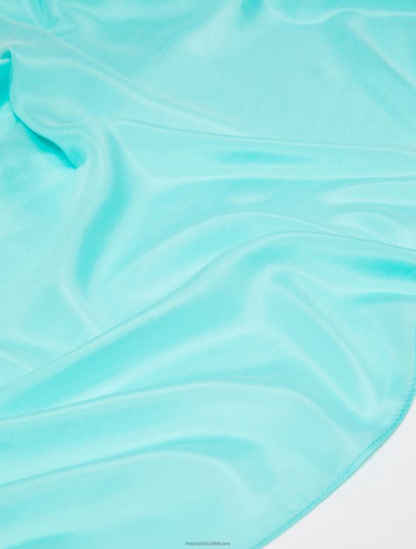 piederums 8VJP1120 debesu zils tīra zīda nozaga sievietes MAX&Co.