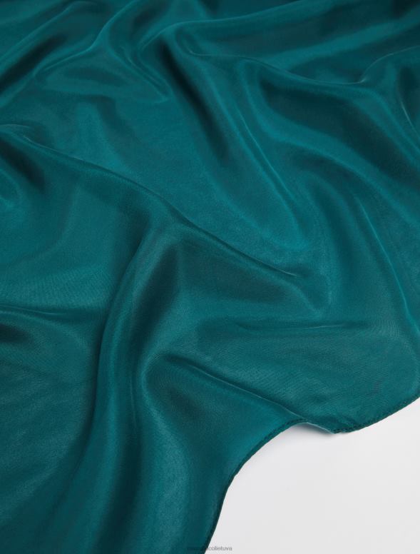 piederums 8VJP1121 gaiši zils tīra zīda nozaga sievietes MAX&Co.