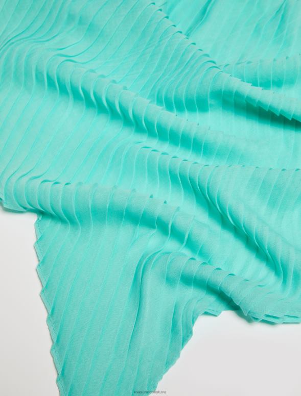 piederums 8VJP1123 tirkīza nozaga kroku marli sievietes MAX&Co.