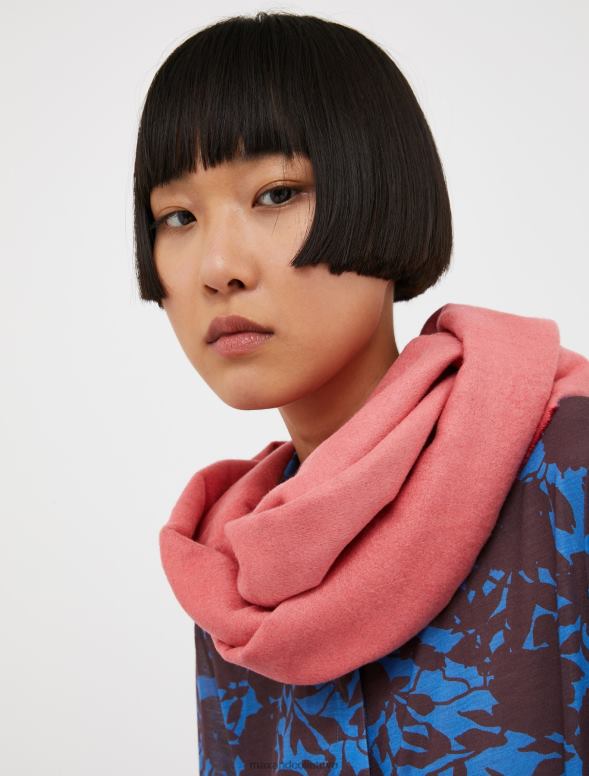 piederums 8VJP1126 sarkans divu toņu bambusa viskozes stole sievietes MAX&Co.